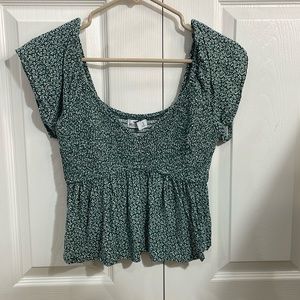 Hollister green top!